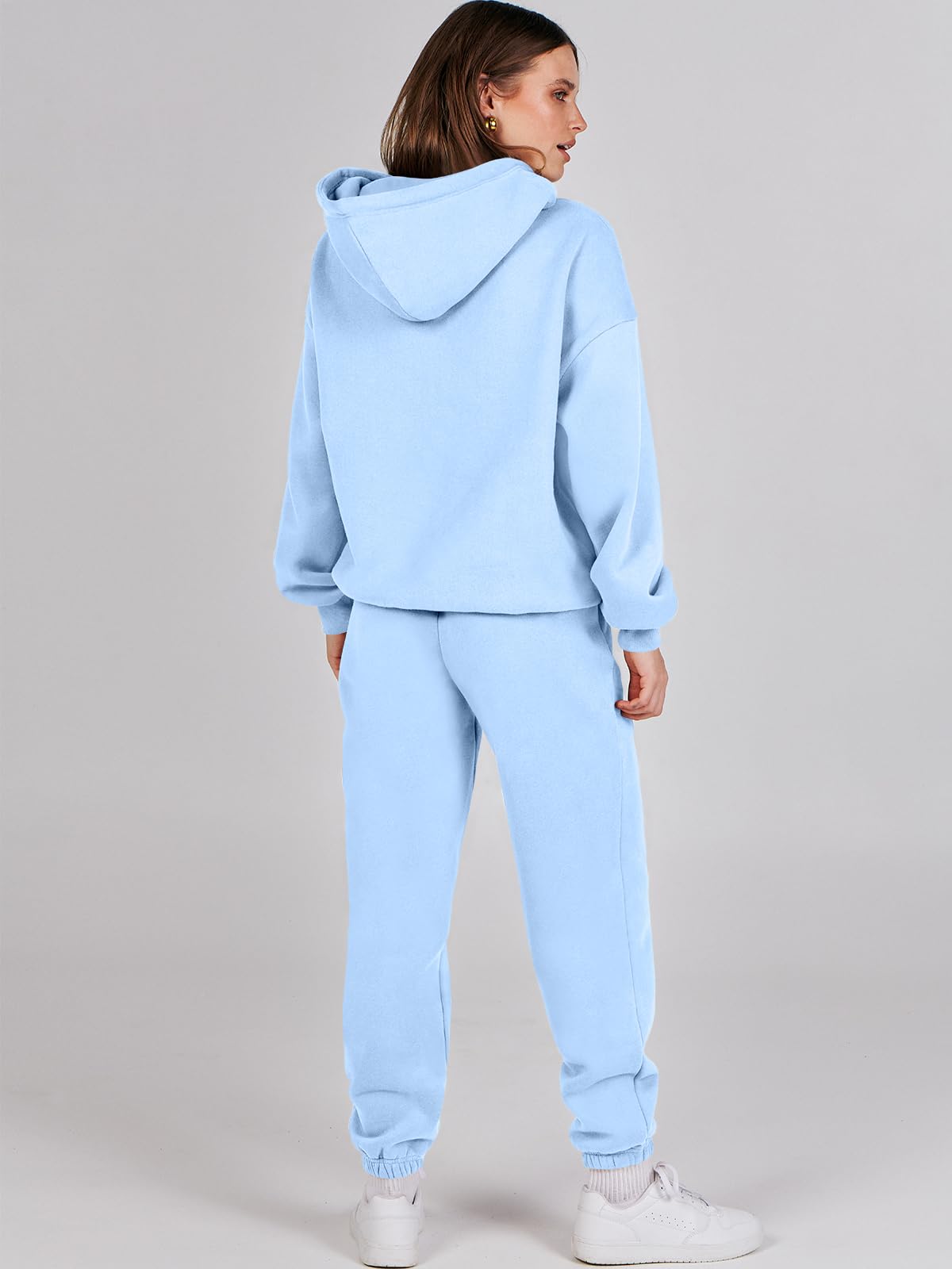 ANRABESS Womens 2 Piece Outfits Lounge Hoodie Oversized Sweatshirt Jogger Sweatpants Y2K Tracksuit Sweatsuit Set Fall Clothes