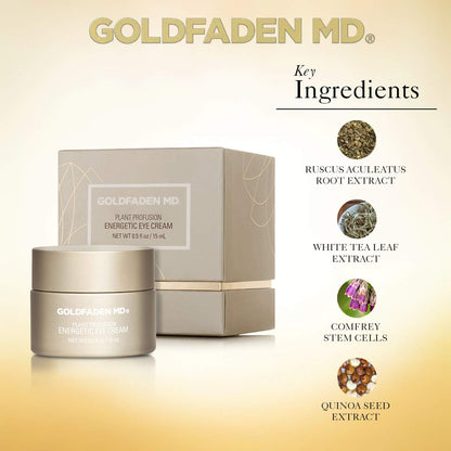 GOLDFADEN MD Plant Profusion Energetic Eye Cream, 0.5 Ounce