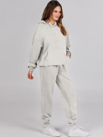 ANRABESS Womens 2 Piece Outfits Lounge Hoodie Oversized Sweatshirt Jogger Sweatpants Y2K Tracksuit Sweatsuit Set Fall Clothes