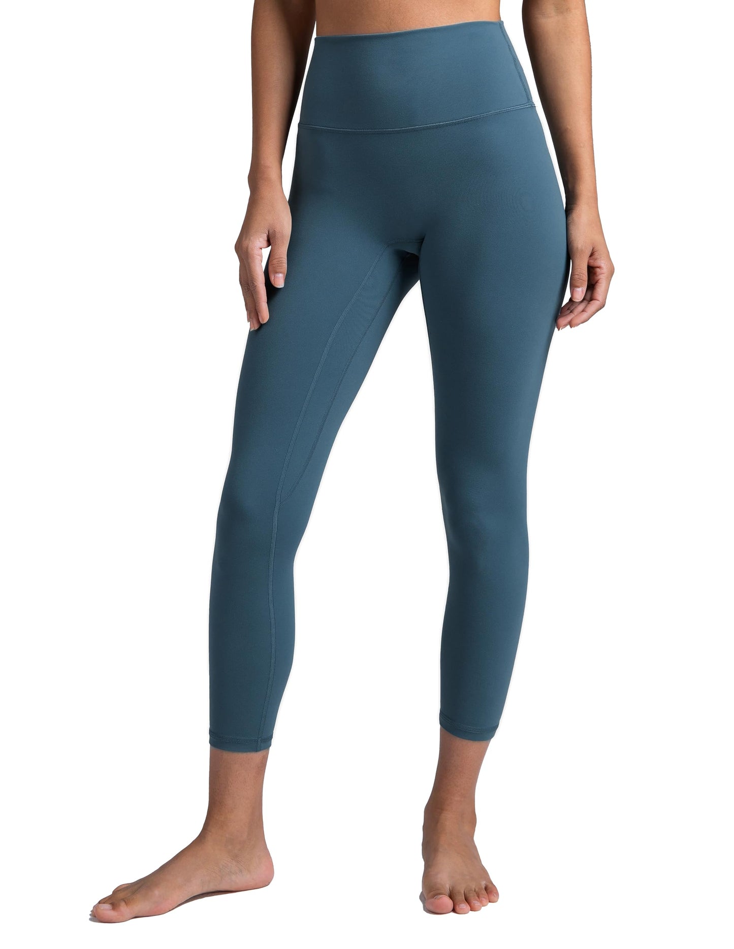 Colorfulkoala Dreamlux No Front Seam Leggings for Women 25"/28" Inseam, Seamless High Waisted Buttery Soft Yoga Pants