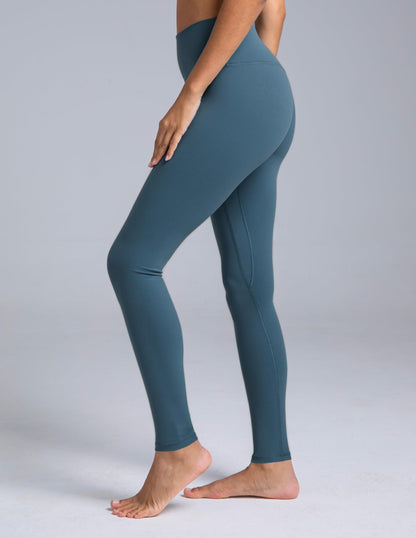 Colorfulkoala Dreamlux No Front Seam Leggings for Women 25"/28" Inseam, Seamless High Waisted Buttery Soft Yoga Pants